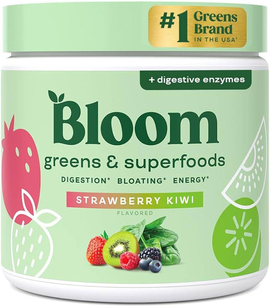 Bloom Nutrition Greens and Superfoods Powder for Digestive Health, Greens Powder, Digestive Enzym... | Amazon (US)