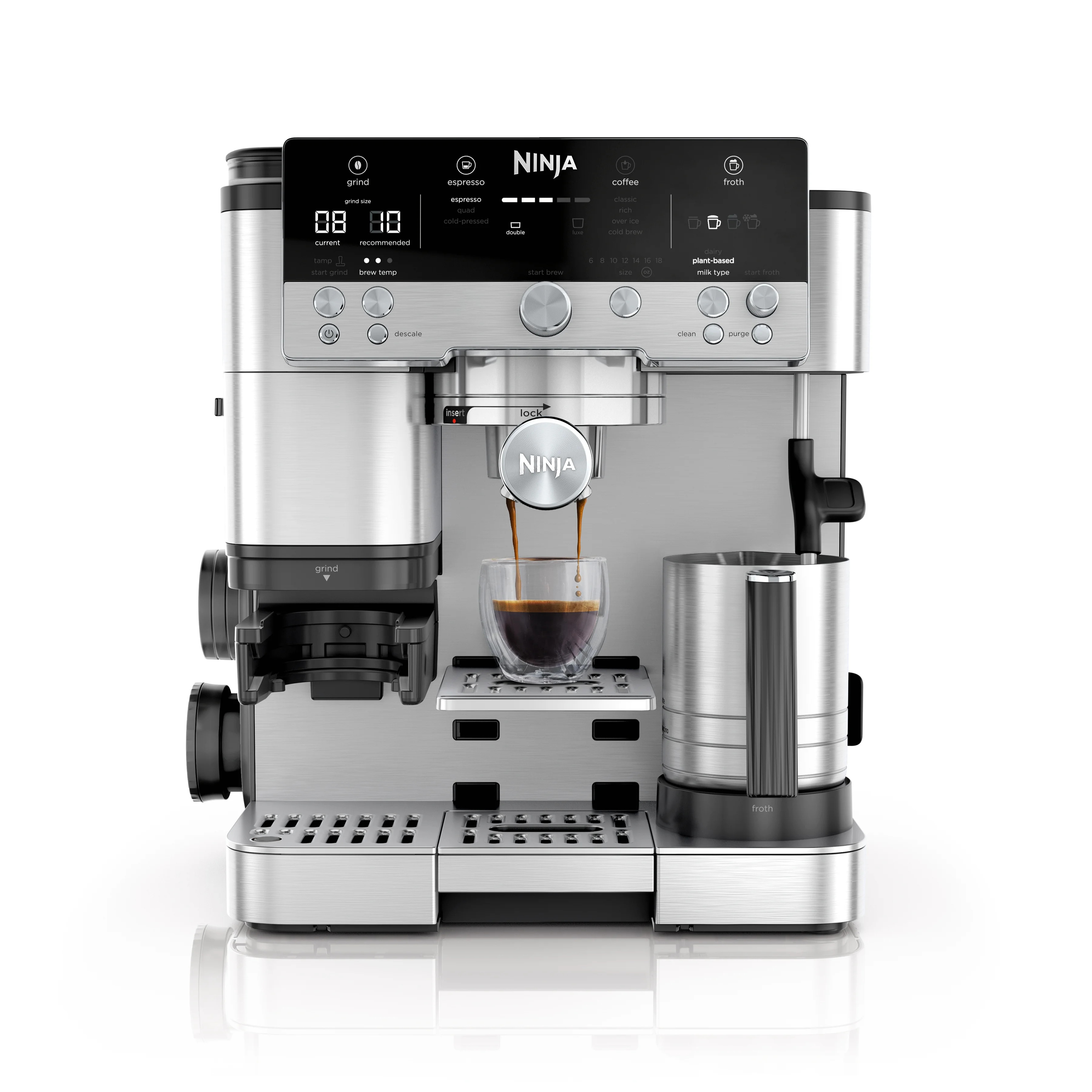 Ninja Luxe Cafe Premier Series, Stainless Steel Espresso Machine and Drip Coffee Maker with integ... | Walmart (US)