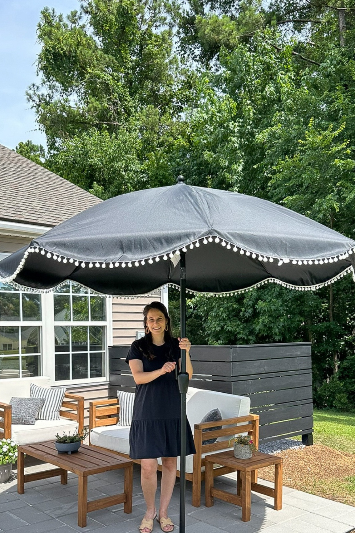 Patio umbrellas, outdoor crank and tilt patio umbrellas, patio umbrella with pom-pom fringe

#LTKHome #LTKSeasonal