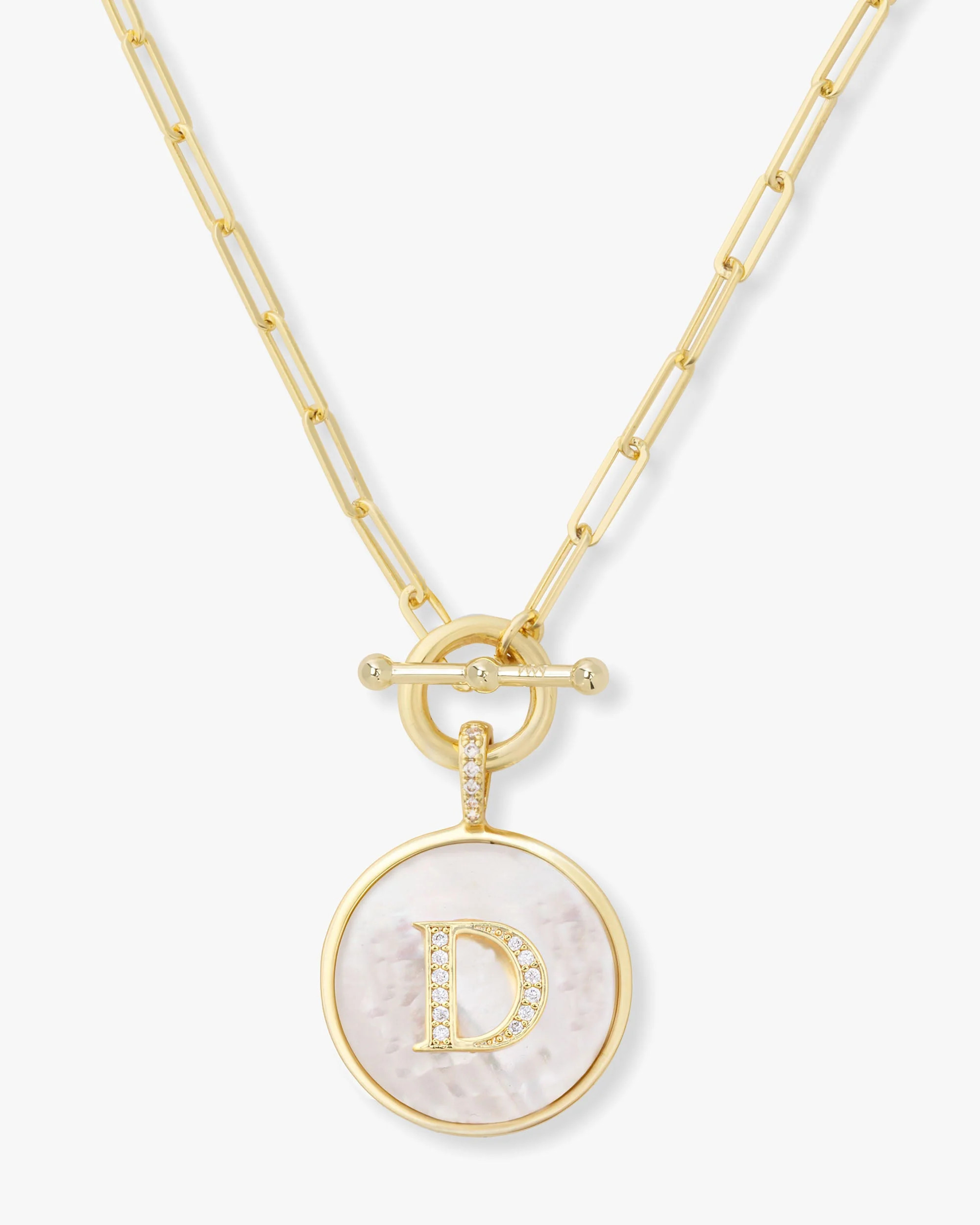 Love Letters Medallion Necklace - Gold - D | Melinda Maria Jewelry