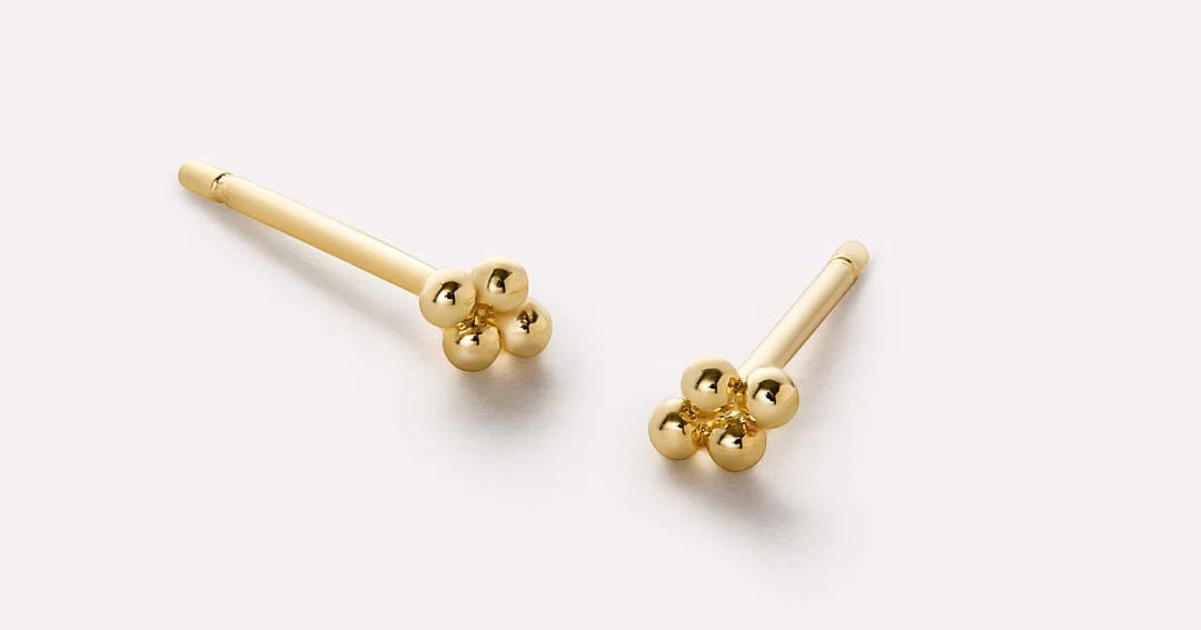 Gold Bead Studs | Ana Luisa