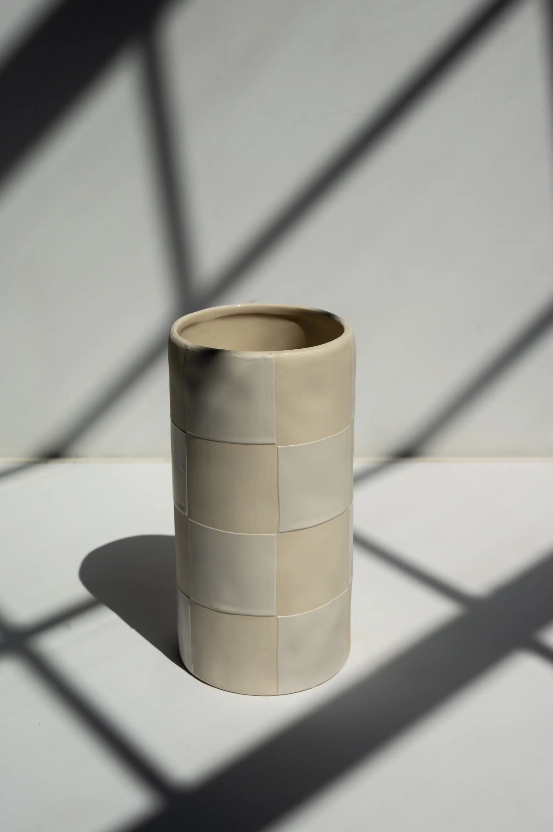 Small Checkered Vase | Sweenshots Studios