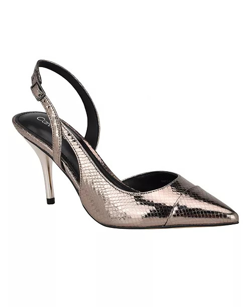 Calvin Klein Women's Corinny Pointy Cap Toe Dress Slingbacks - Macy's | Macy's