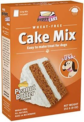Puppy Cake Wheat-Free Peanut Butter Cake Mix and Frosting for Dogs | Amazon (US)