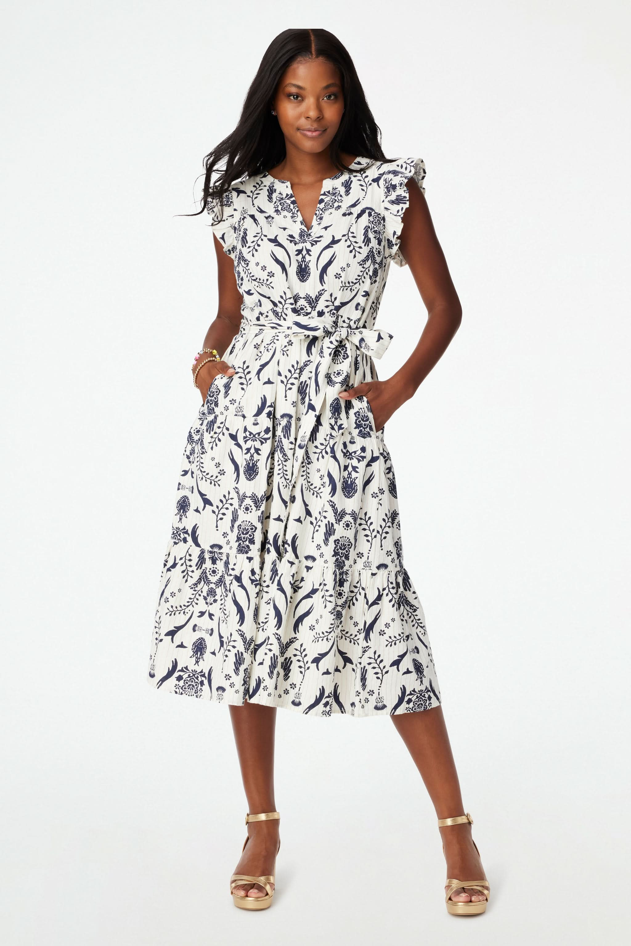 Lyden Floral Paulina Dress | Roller Rabbit | Roller Rabbit