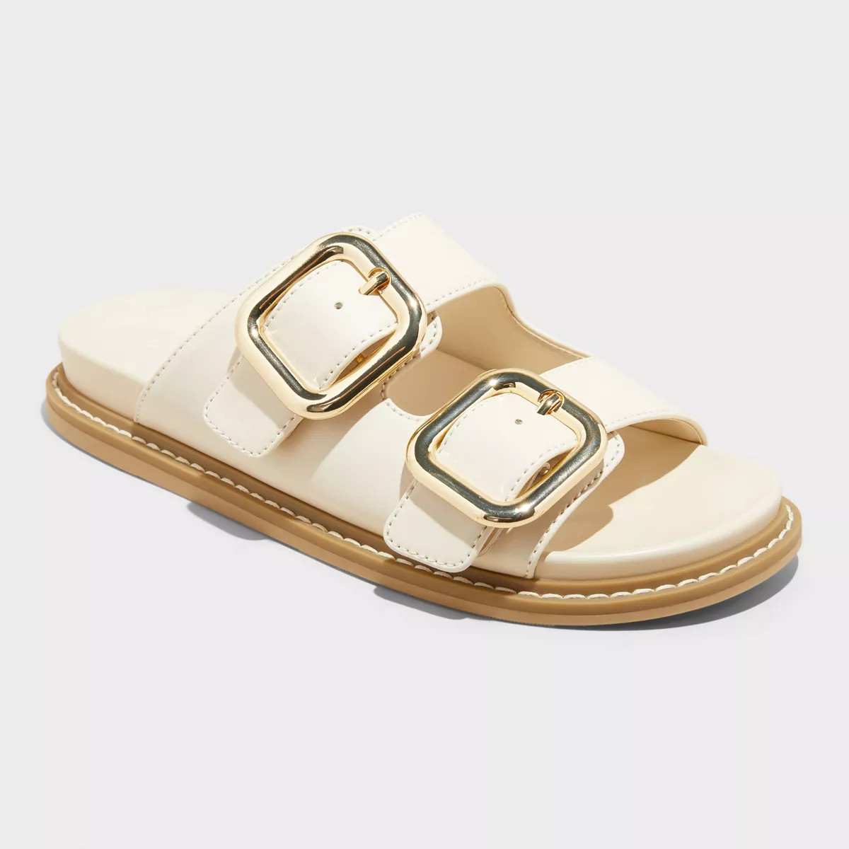 Women's Collin Double Buckle Footbed Sandals - Universal Thread™ | Target