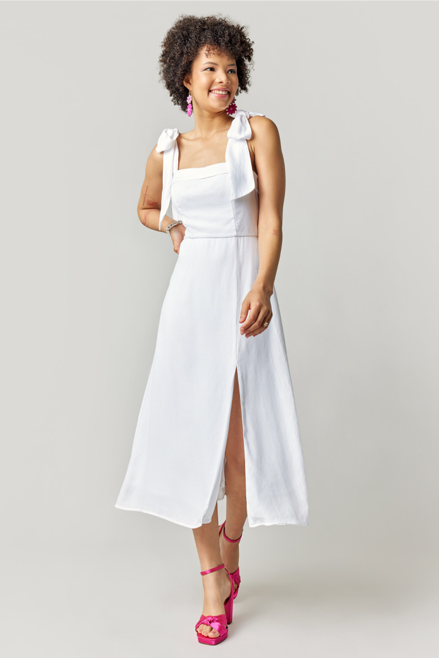 Zoey Tie Shoulder Midi Dress | Francesca's