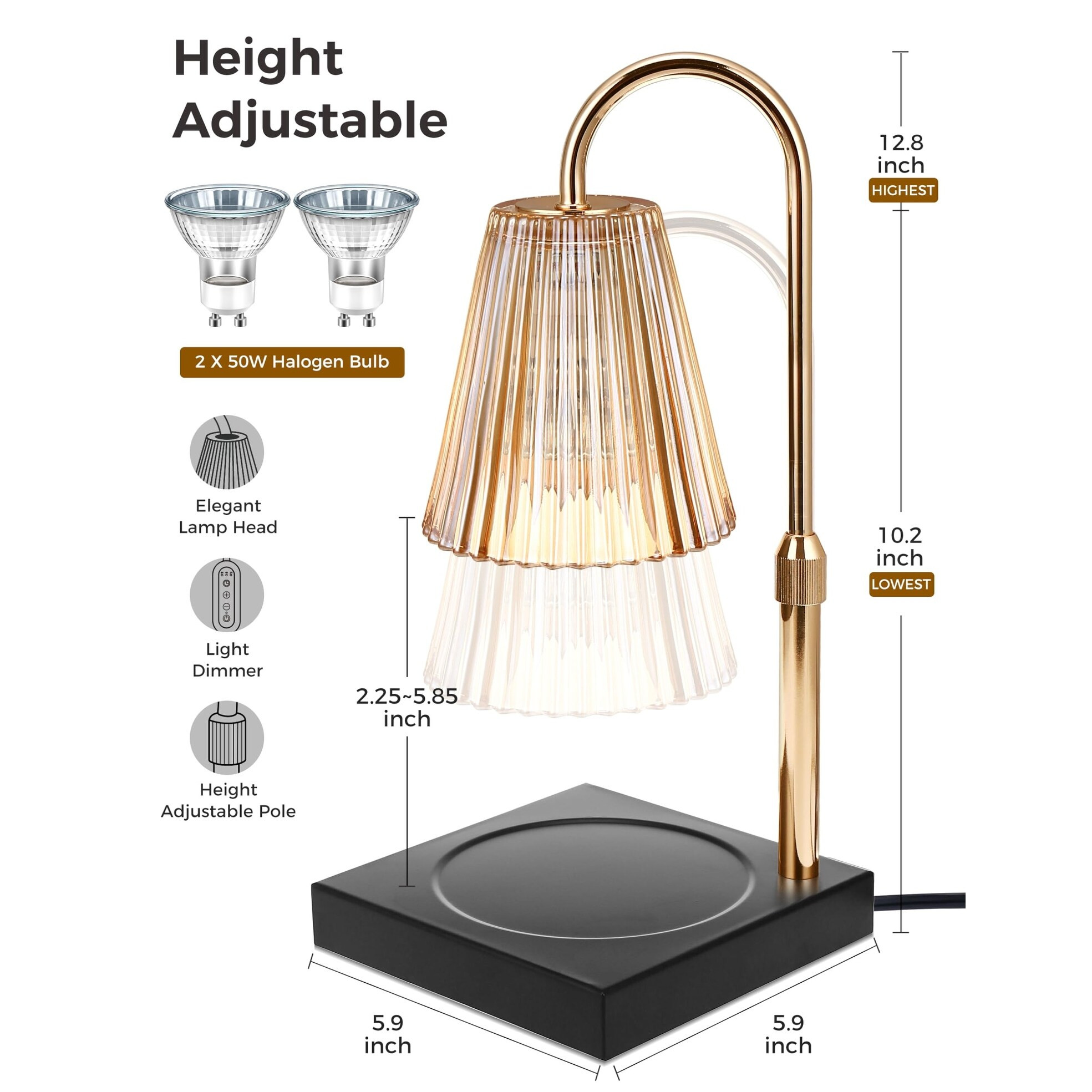 Dimmable Candle Warmer Lamp with Timer | Bed Bath & Beyond