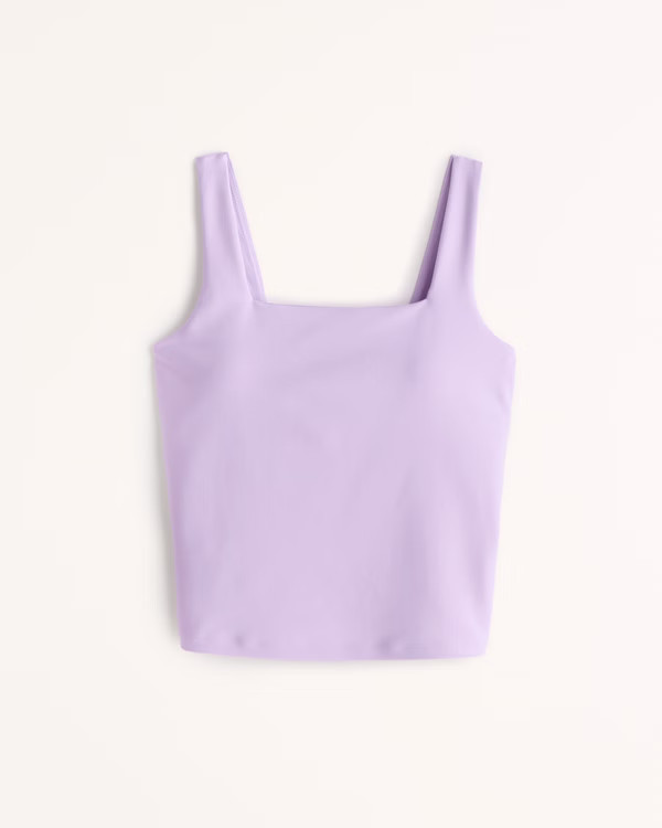 Women's YPB sculptLUX Waist-Length Squareneck Slim Tank | Women's Active | Abercrombie.com | Abercrombie & Fitch (US)