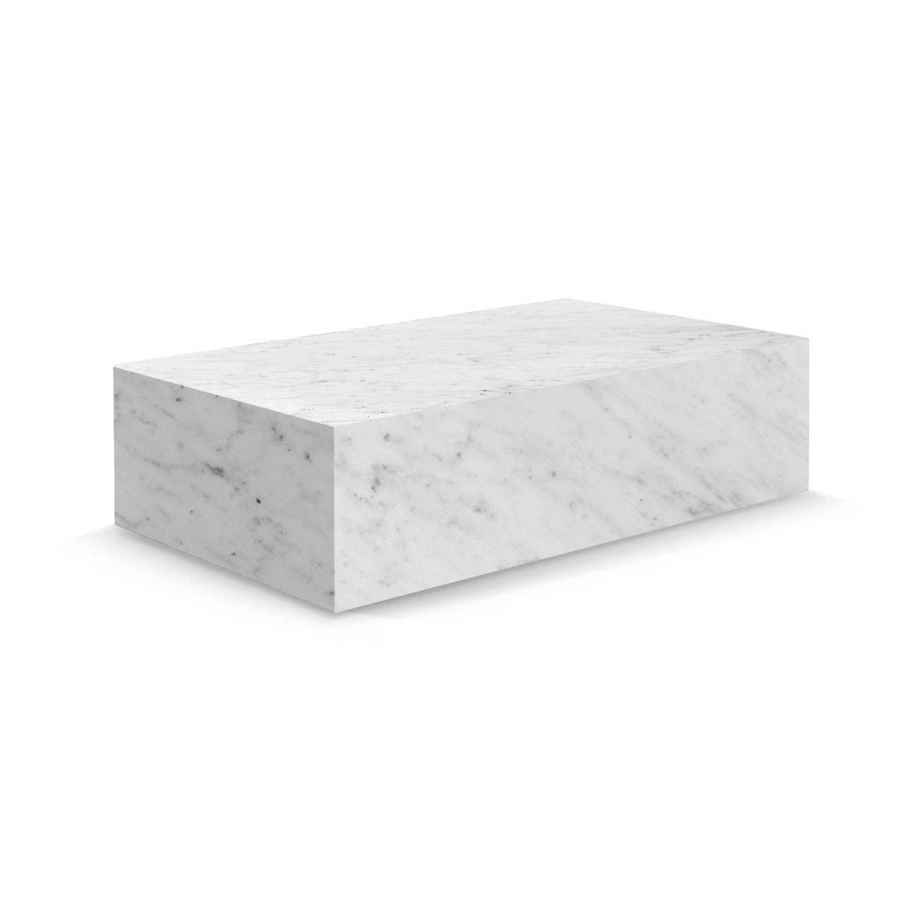 Copenhagen Marble Plinth Block Coffee Table - 39" | Manhattan Home Design