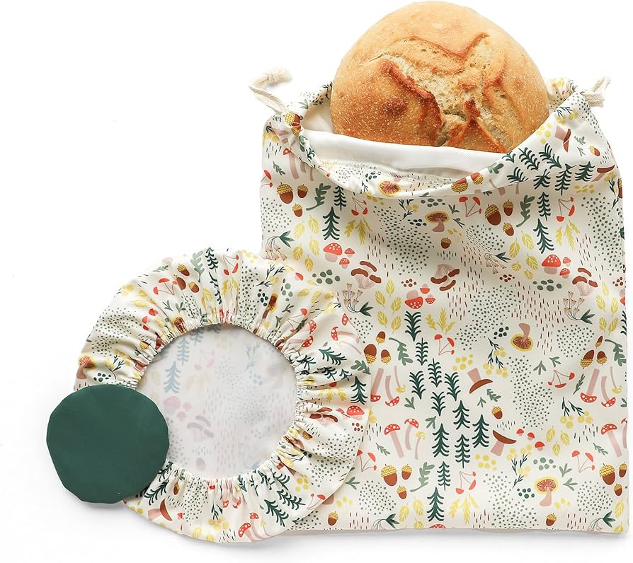 Esembly Sourdough Proofing Kit, Bread Storage Bag, Bread Proof Bowl Cover and Starter Cover - Reu... | Amazon (US)