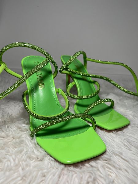 Show and show out when you arrive in these lime green gladiator strap heels. #amazonfashion #founditonamazon

#LTKshoecrush