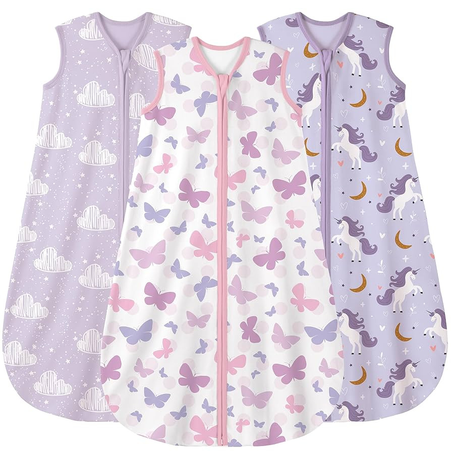 Yoofoss Baby Sleep Sack 0-6 Months Baby Wearable Blanket 100% Cotton 2-Way Zipper TOG 0.5 Toddler... | Amazon (US)