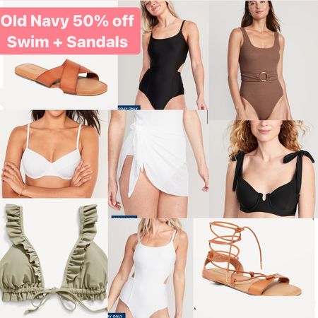 Old navy 50% off swimsuits and sandals #swimsuit #bikini #sandals #oldnavy #bathingsuit 

#LTKunder50 #LTKswim #LTKsalealert