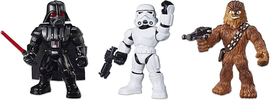 STAR WARS Galactic Heroes Mega Mighties 3-Pack -- Stormtrooper, Darth Vader, and Chewbacca 10-Inc... | Amazon (US)