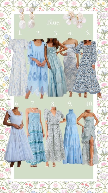 Blue mismatched bridesmaid dresses 👗 

#LTKSeasonal #LTKwedding #LTKstyletip