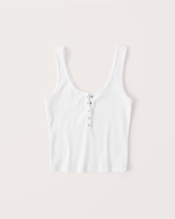 Ribbed Henley Tank | Abercrombie & Fitch (US)