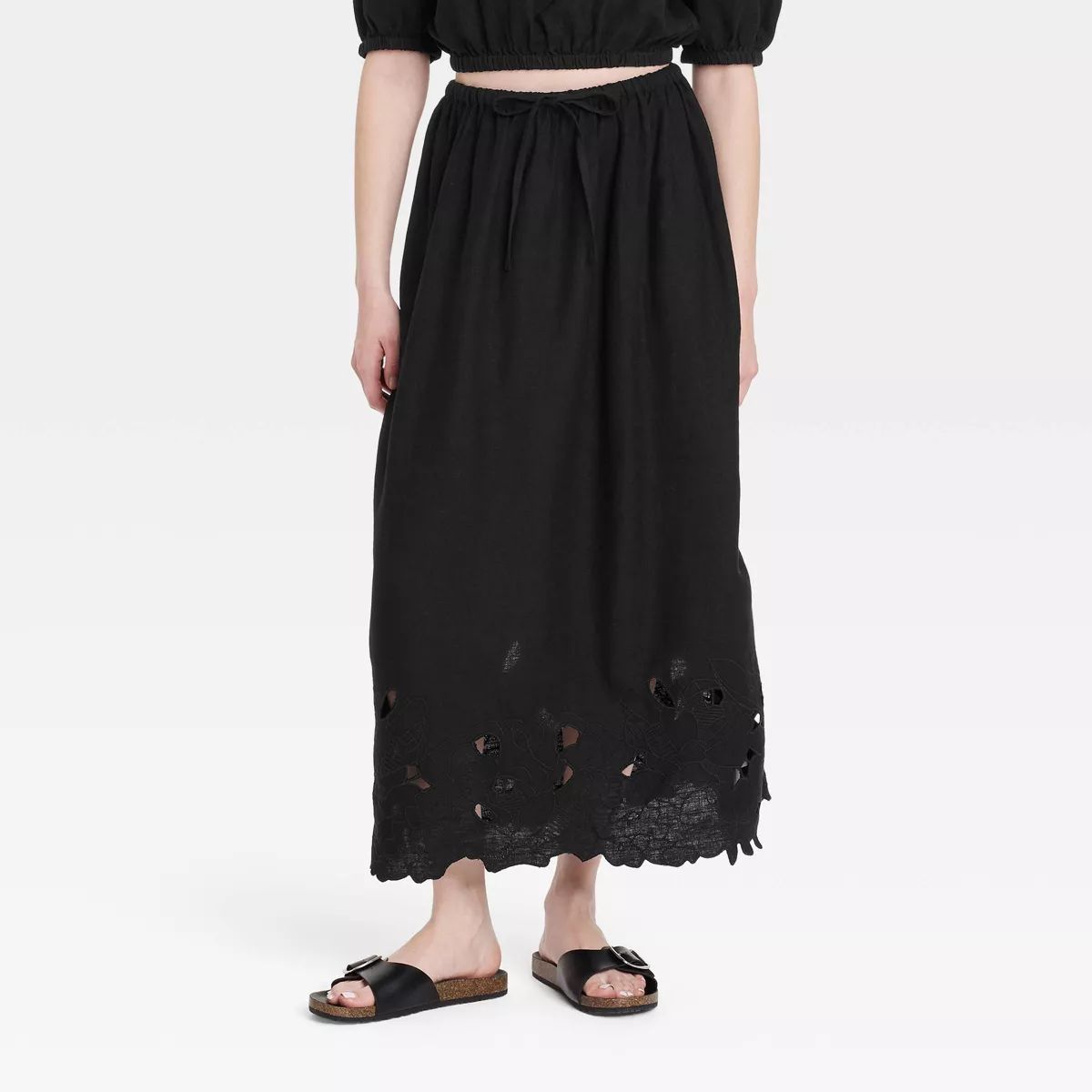 Women's Openwork A-Line Maxi Skirt - Universal Thread™ | Target