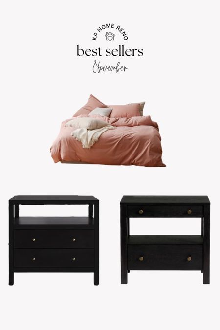 Best sellers in November ❤️ you guys love black nightstands! 

#LTKhome