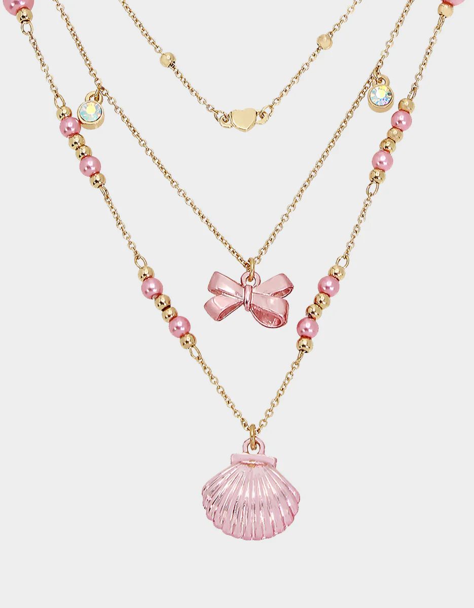 PINK SUMMER ILLUSION NECKLACE PINK | Betsey Johnson