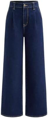 CIDER Jeans for Women High Waist Wide Leg Jeans Straight Leg Trousers Baggy Denim Pants with Pock... | Amazon (US)