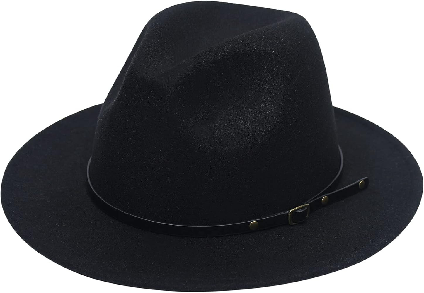 Kalerona Fedora Hats for Women，Unisex Wide Brim Felt Fedora Hat | Amazon (US)