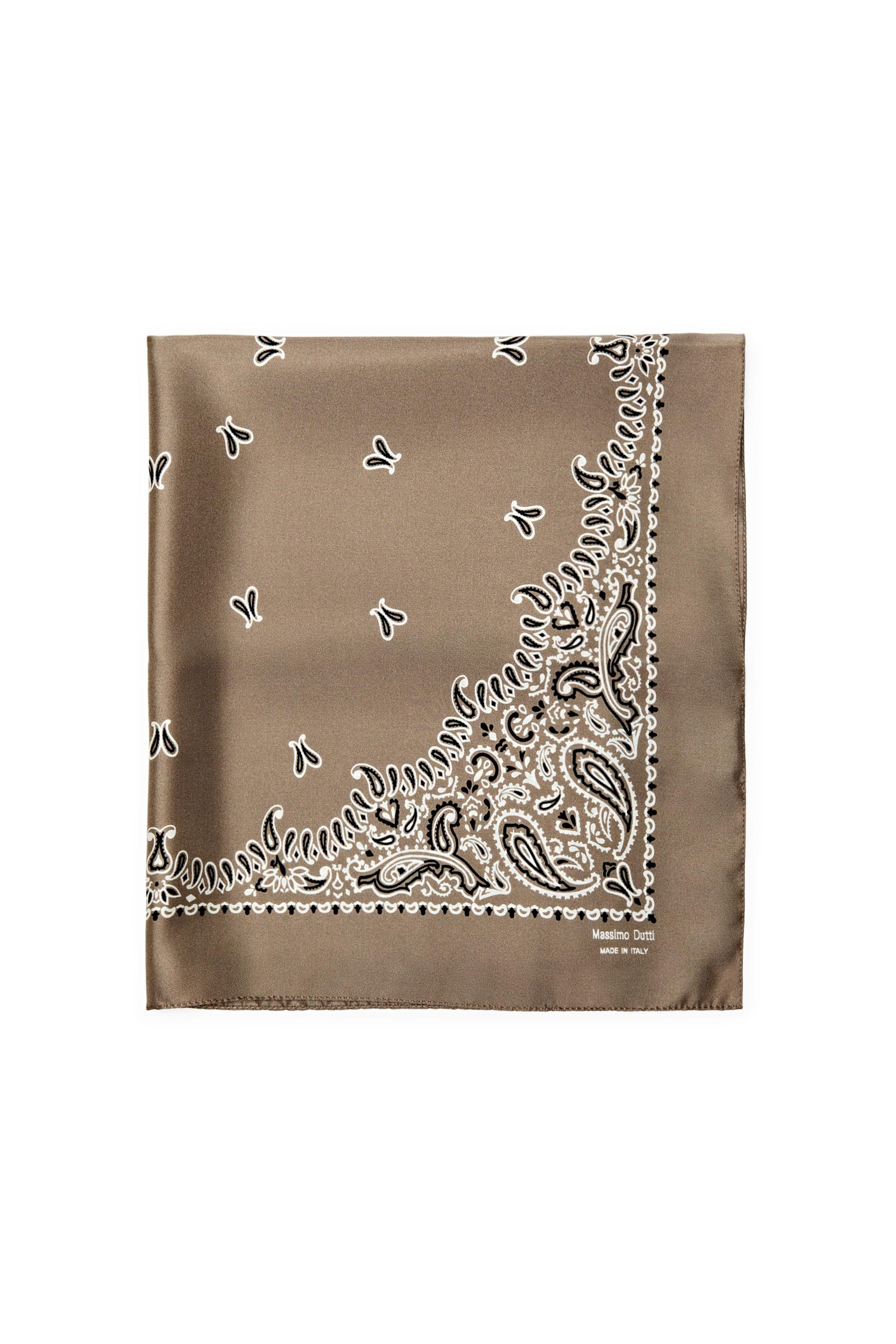 Paisley print scarf | Massimo Dutti UK