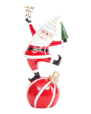18in Santa On Ornament Decor | TJ Maxx