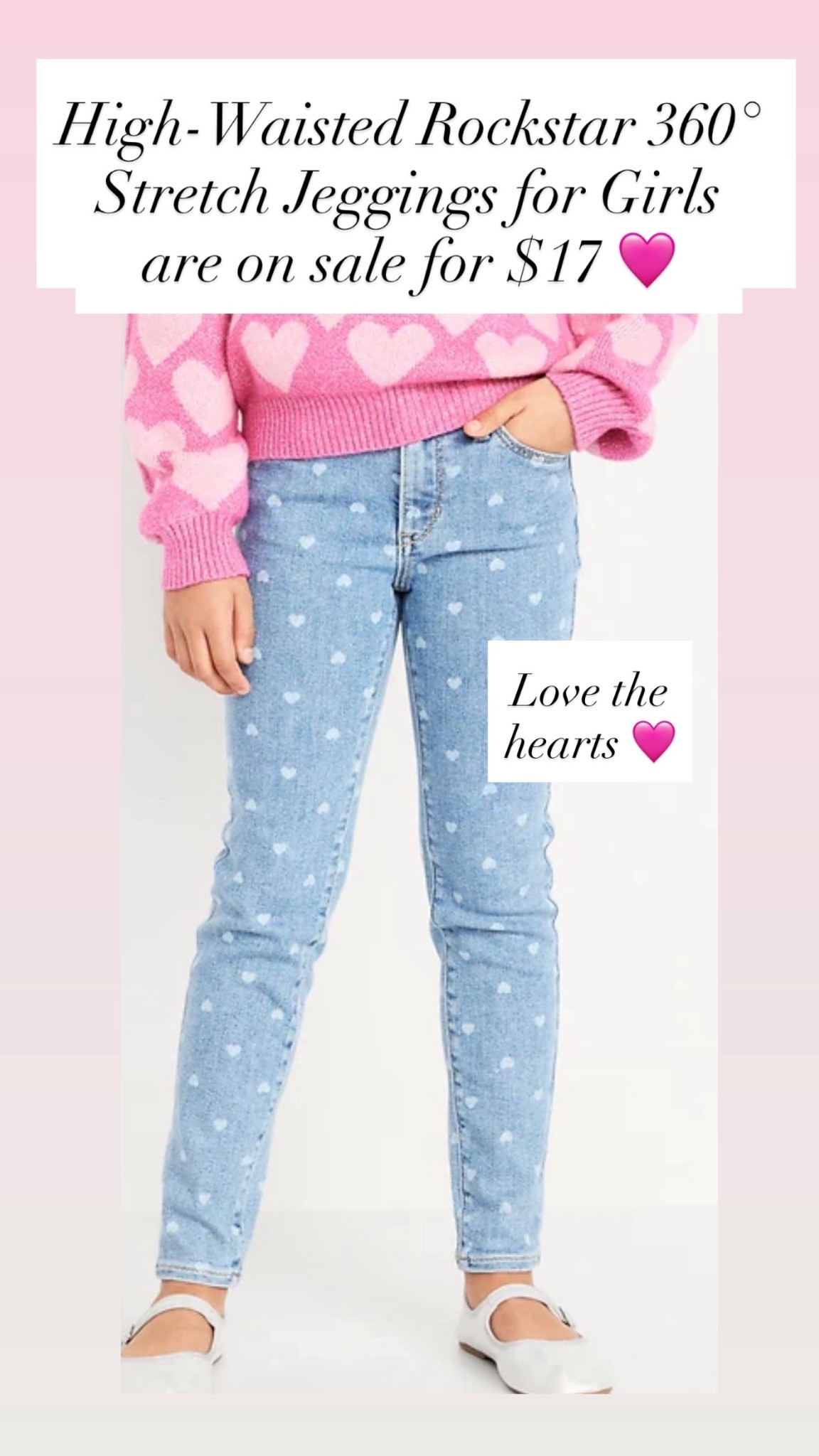 High-Waisted Rockstar 360° Stretch Jeggings for Girls are $17 🩷❤️💜

#LTKValentine #LTKKids #LTKSaleAlert