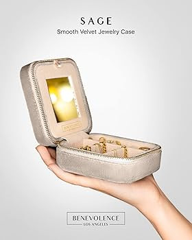 Plush Velvet Travel Jewelry Box Organizer | Travel Jewelry Case, Jewelry Travel Organizer | Small... | Amazon (CA)