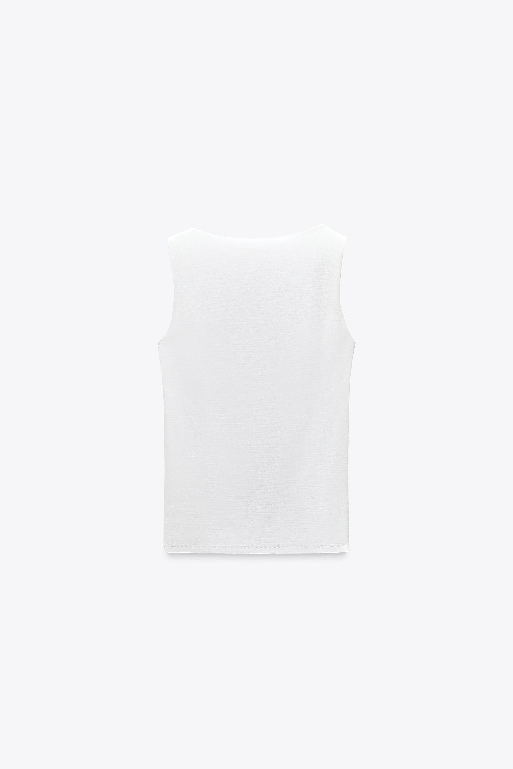 POLYAMIDE TOP WITH WIDE STRAPS | Zara DE