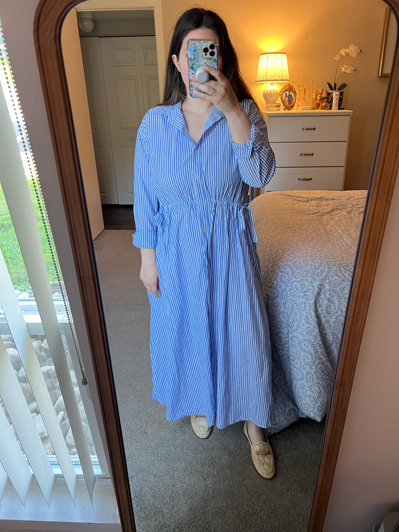 The perfect spring/summer dress. 
Summer outfit / spring outfit / work outfit / target / dress / rattan loafers 

#LTKFindsUnder50 #LTKShoeCrush #LTKMidsize