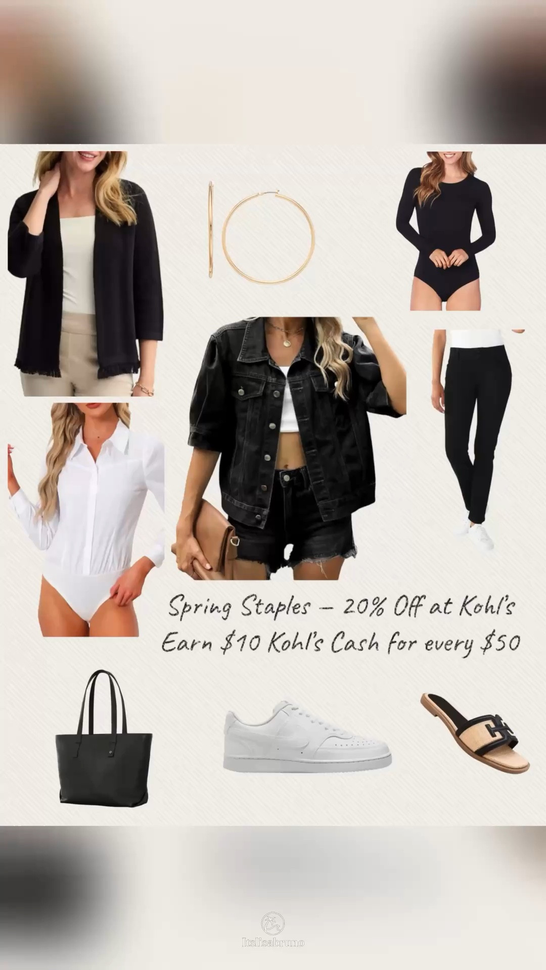 Spring staples that do all the work 🤍

Sharing my @kohls online favorites — classic layers, easy denim, and everyday shoes that mix with everything.

Right now they’re 20% off (3/5–3/8) and you’ll earn $10 Kohl’s Cash for every $50 you spend.

Perfect time to refresh your capsule pieces before spring really hits.

#Ad #KohlsFinds #SpringStyle #CapsuleWardrobe #LTKStyle #EverydayChic

#LTKSpringSale #LTKSaleAlert #LTKootd