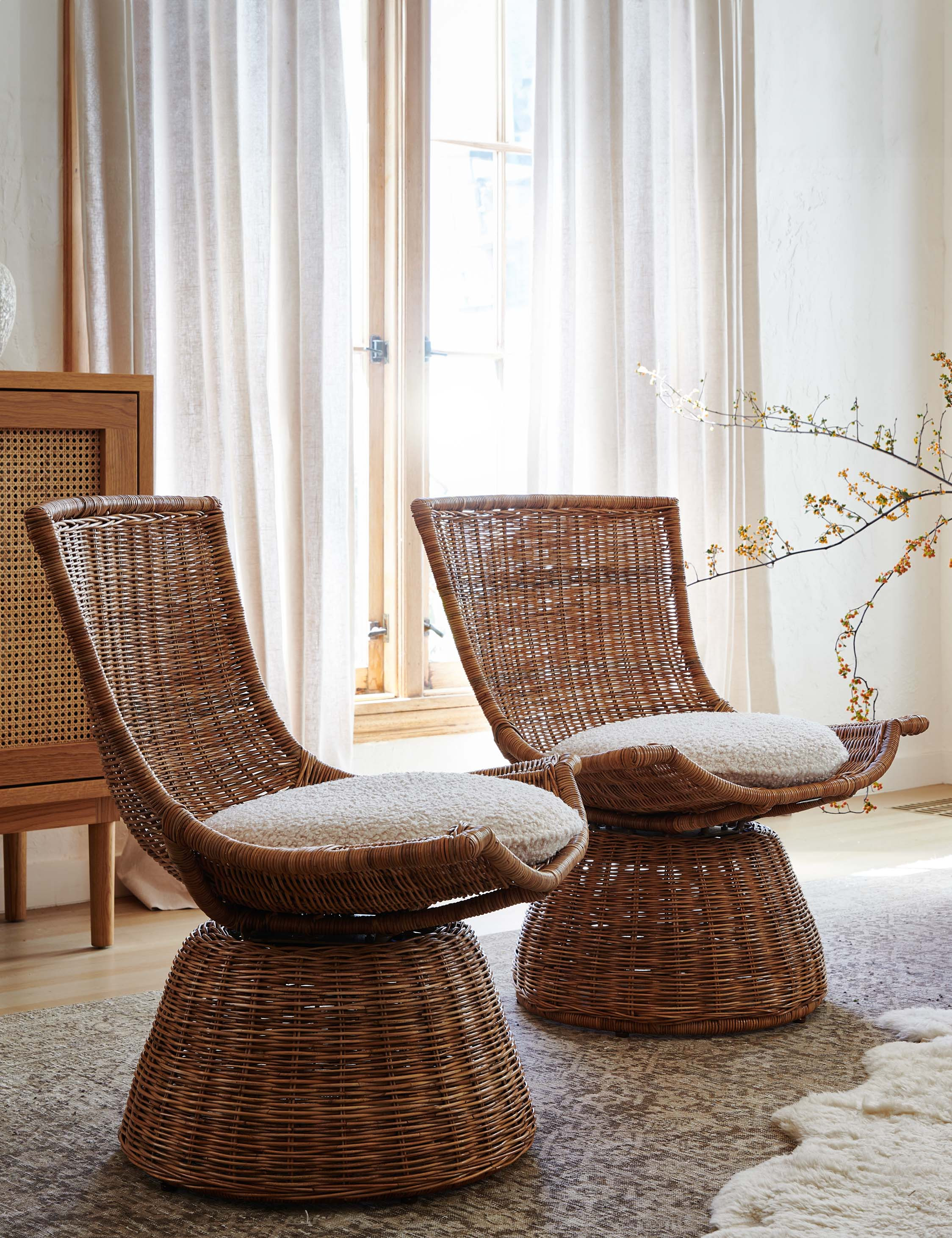 Amado Swivel Chair | Lulu and Georgia 