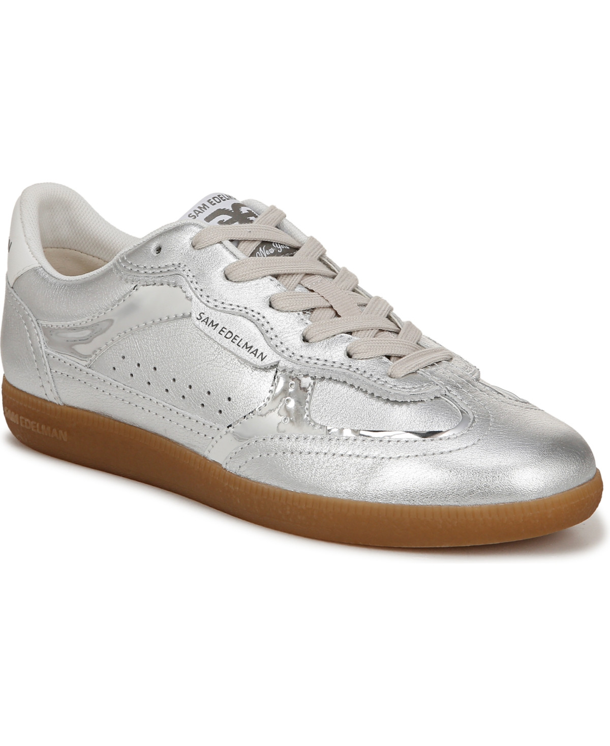 Sam Edelman Women's Kallen Sneakers - Soft Silver Leather | Macy's