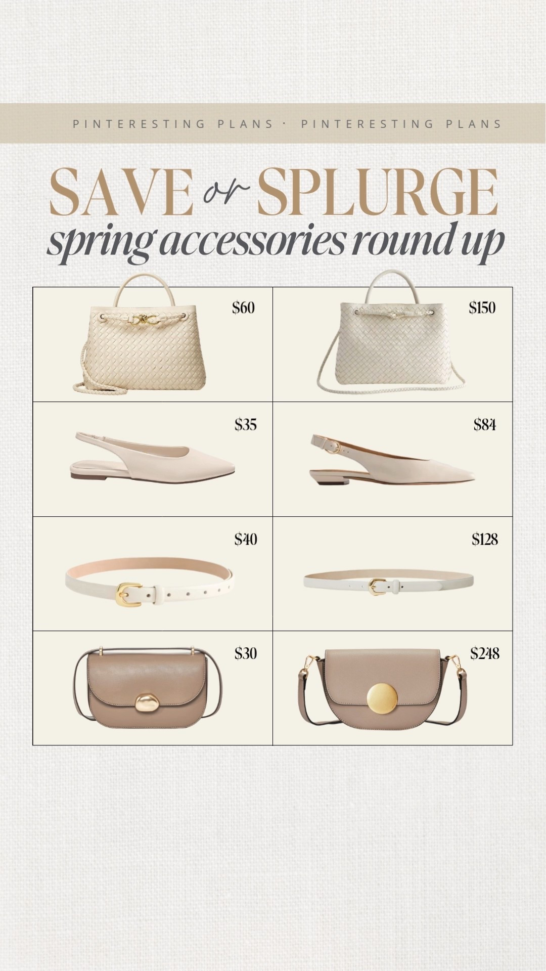 Save or splurge spring accessories round up 🙌🏻🙌🏻

#LTKWorkwear #LTKSeasonal