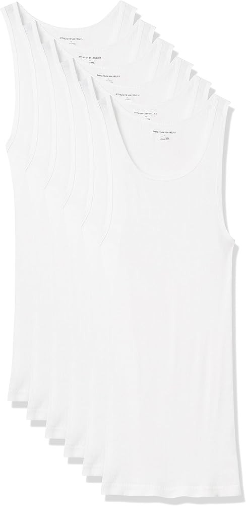 Amazon Essentials Men's Tank Undershirts, Pack of 6 | Amazon (US)