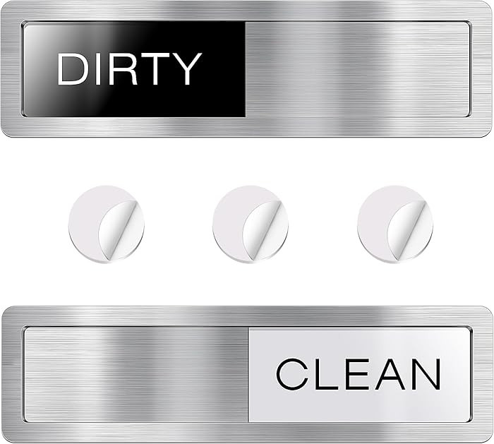 Dishwasher Magnet Clean Dirty Sign, Premium Strong Clean Dirty Magnet for Dishwasher, Universal D... | Amazon (US)