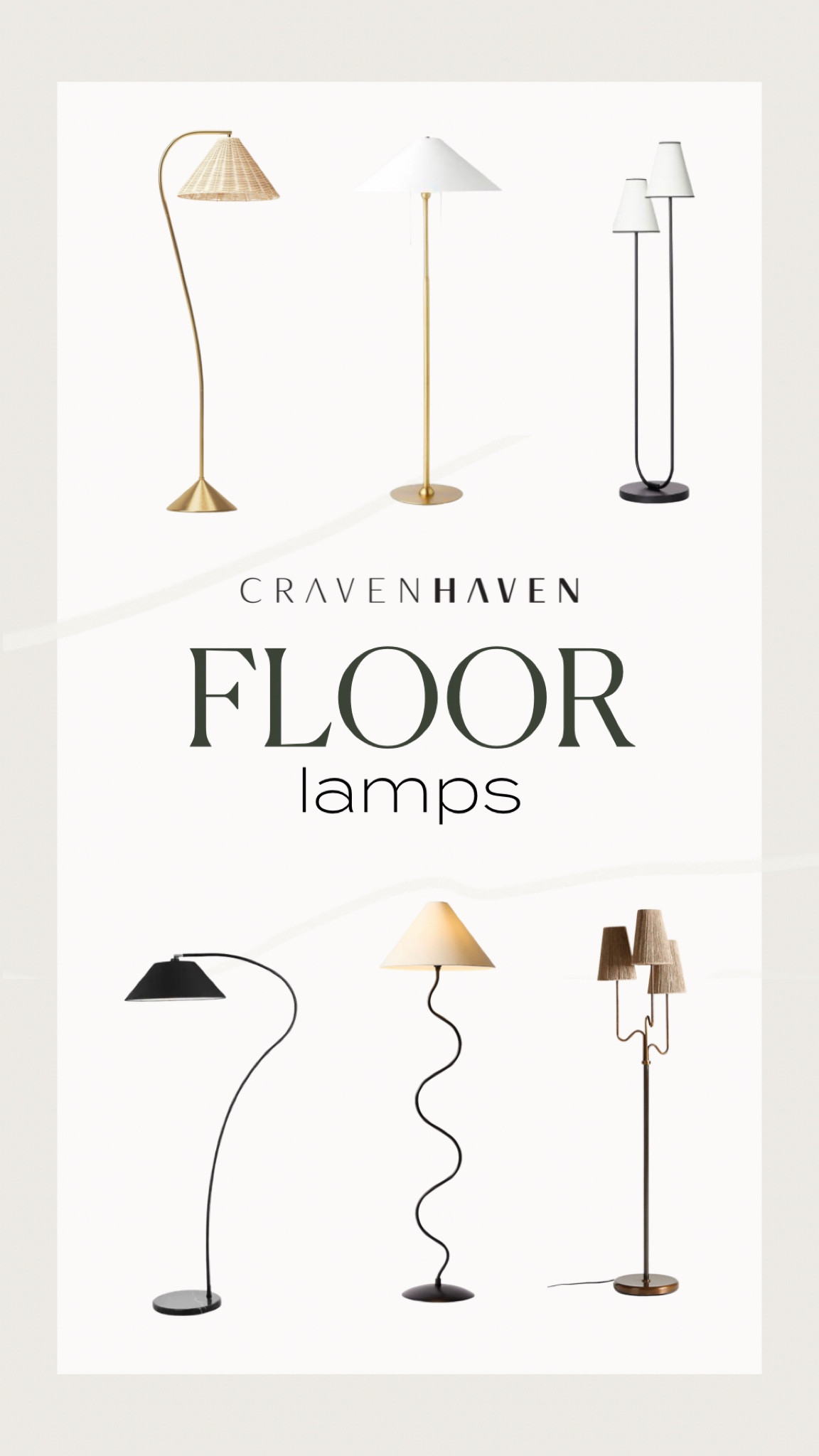 Statement floor lamps at all price points! Love these arched and squiggle floor lamps 

#LTKhome