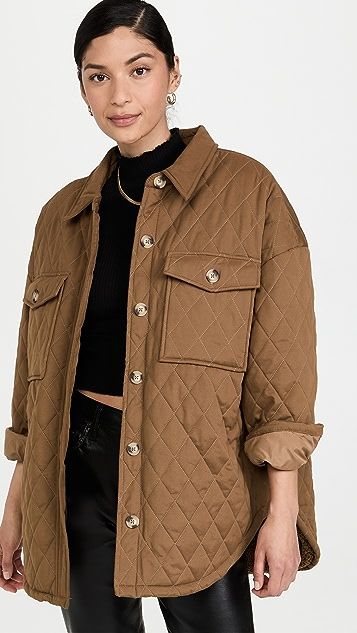 Quilted Sherpa Shacket | Shopbop
