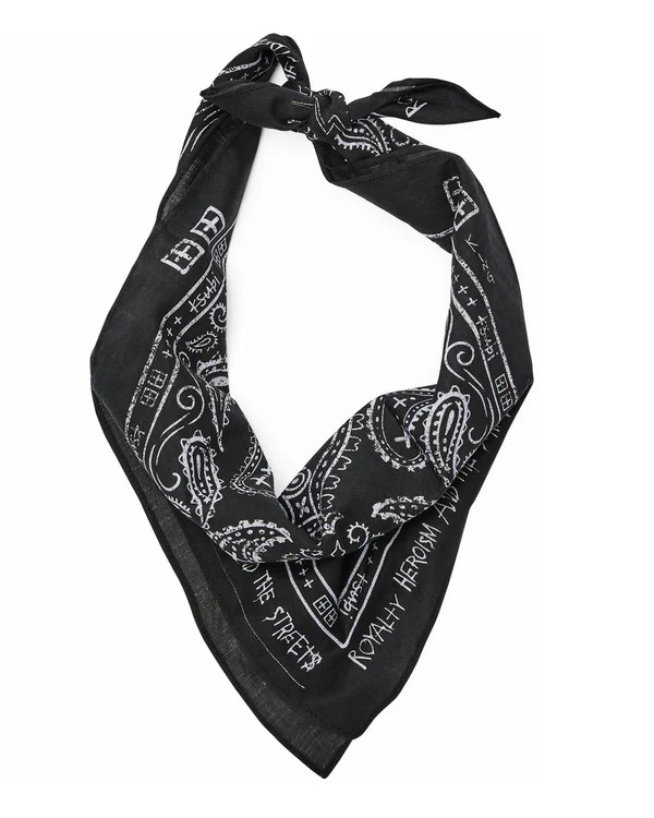 Ghosted Cotton Bandana - Black/white  | Ksubi ++ | Ksubi (US)