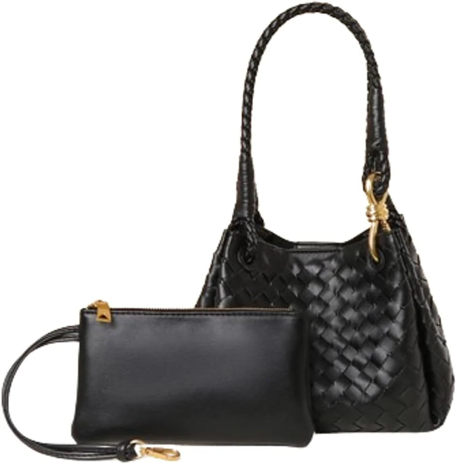 Municipal Trendy Woven Bucket Hobo Bags Women Underarm Shoulder Bag Cute Satchels Crossbody Purse... | Walmart (US)