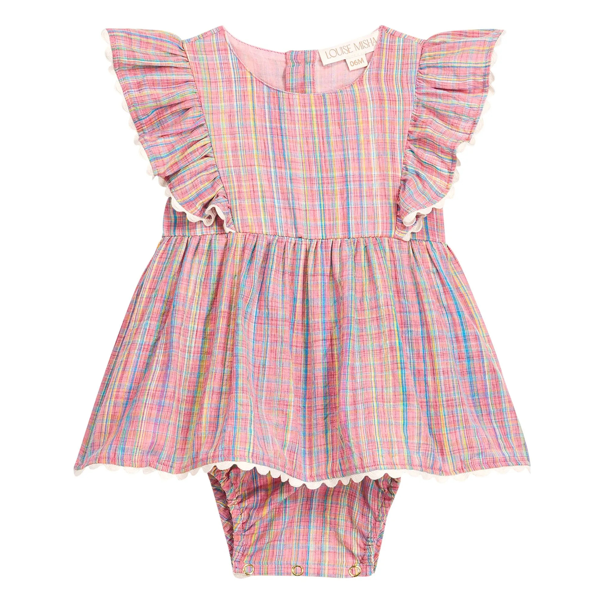 Lena Carreaux romper dress | Pink | Smallable