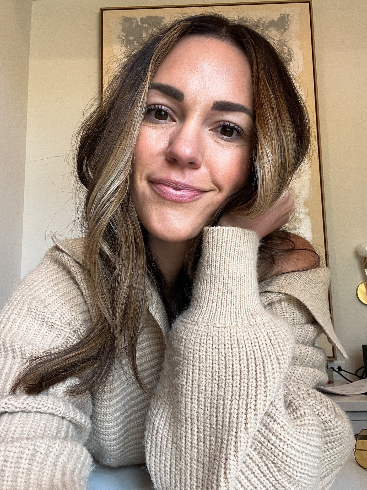 Minimal glowy makeup items and curling iron linked here! 

#LTKbeauty