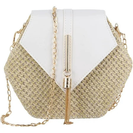 YOUI-GIFTS Women’s Straw Crossbody Bags Summer Beach Purse Woven Straw Shoulder Handbags | Walmart (US)