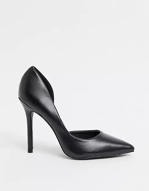 Glamorous D'orsay court shoes in black | ASOS (Global)