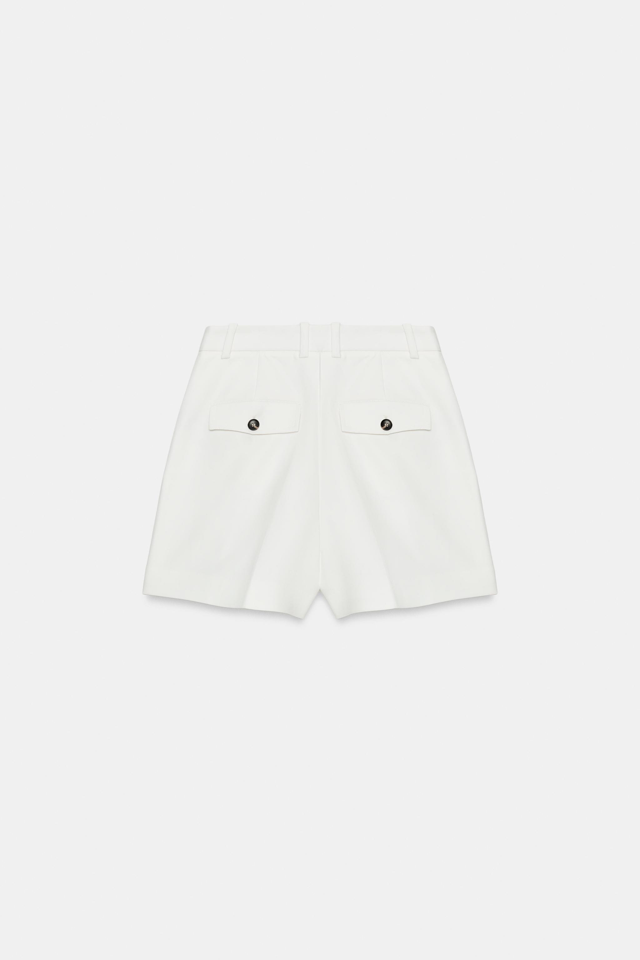 HIGH-WAISTED PLEATED SHORTS | Zara US