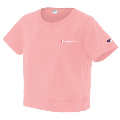 Womens Champion Cropped T-Shirt - Pink Bow | Footlocker US