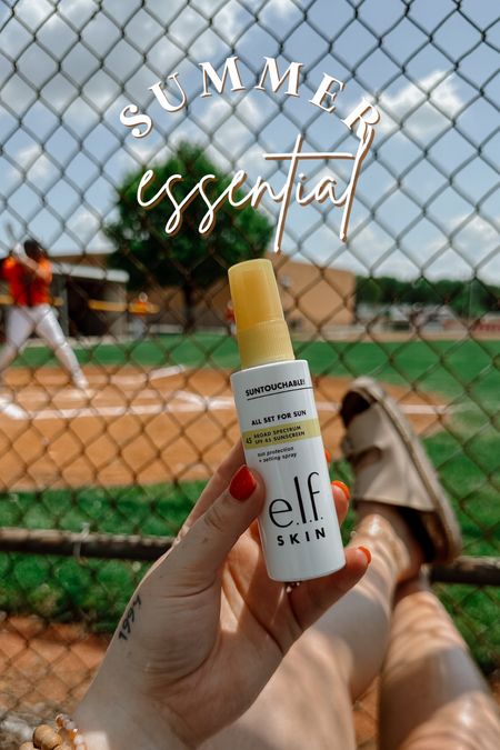 E.l.f spf and setting spray combo! So good! Make up Held up amazing at baseball in the heat and all day at Disney and Epcot! 

#LTKBeauty