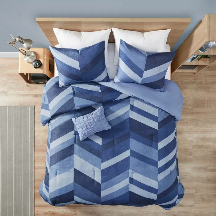 Ryder Chevron Printed Comforter Set | Target